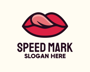 Tongue Lick Lip Cosmetics logo design