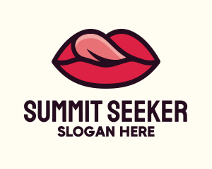 Tongue Lick Lip Cosmetics logo design