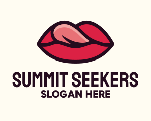 Tongue Lick Lip Cosmetics logo design