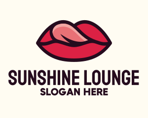 Tongue Lick Lip Cosmetics logo design