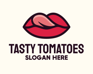 Tongue Lick Lip Cosmetics logo design