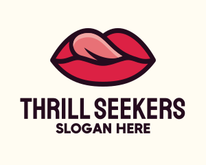 Tongue Lick Lip Cosmetics logo design