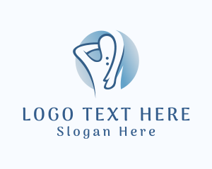 Physiotherapy - Back Relaxing Massage logo design