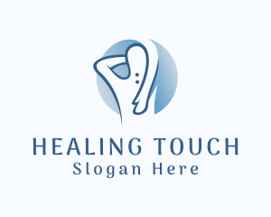 Back Relaxing Massage logo design