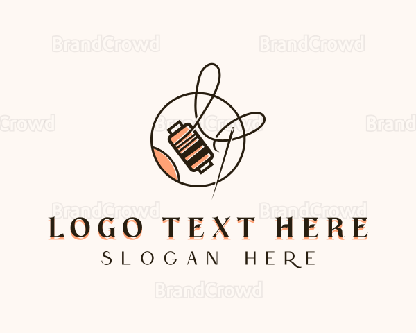 Thread Needle Tailoring Logo