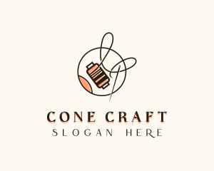 Thread Needle Tailoring logo design