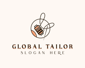 Thread Needle Tailoring logo design