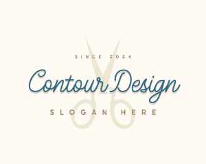 Designer Seamstress Scissors logo design