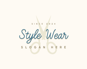 Designer Seamstress Scissors logo design