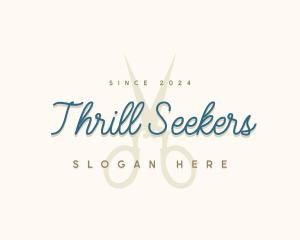 Designer Seamstress Scissors logo design