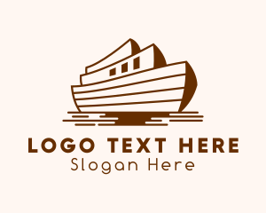 Ship - Ancient Ark Ship logo design