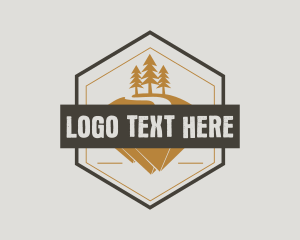 Campsite - Pine Tree Nature Camp logo design