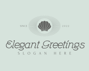 Elegant Shell Resort logo design