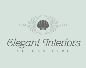 Elegant Shell Resort logo design