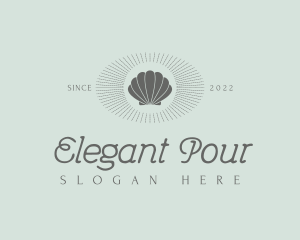 Elegant Shell Resort logo design