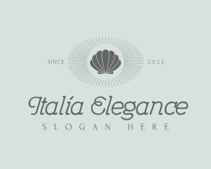 Elegant Shell Resort logo design