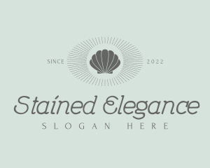 Elegant Shell Resort logo design