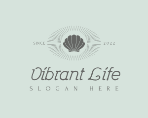 Elegant Shell Resort logo design