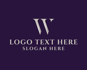 Consultant - Premium Luxury Letter W logo design