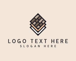 Renovation - Construction Tile Flooring logo design