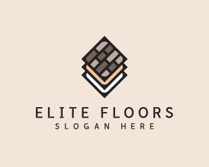 Flooring - Construction Tile Flooring logo design