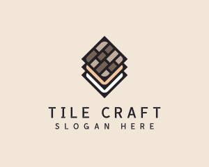 Tile - Construction Tile Flooring logo design