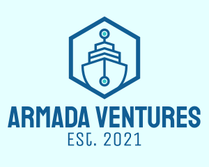 Armada - Big Ship Shield logo design
