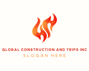 Blaze - Red Burning Flame logo design
