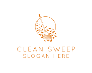 Sweep - Autumn Garden Rake logo design