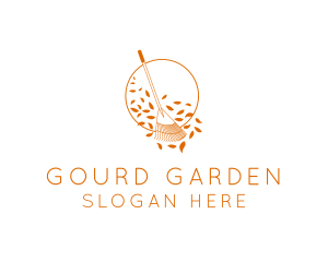 Autumn Garden Rake logo design