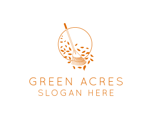 Agricultural - Autumn Garden Rake logo design