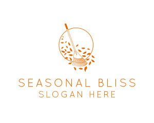 Season - Autumn Garden Rake logo design