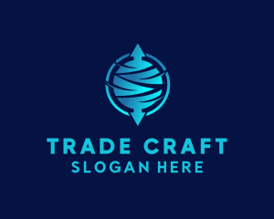Trading - Global Trade Arrow logo design