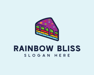 Rainbow Cake Bakery logo design