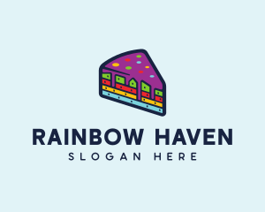 Rainbow Cake Bakery logo design