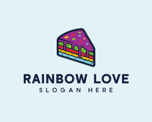 Rainbow Cake Bakery logo design