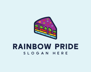 Gay - Rainbow Cake Bakery logo design