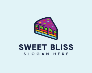 Rainbow Cake Bakery logo design