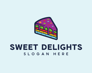 Rainbow Cake Bakery logo design