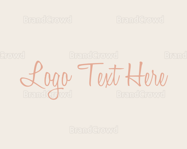 Feminine Calligraphy Brand Logo