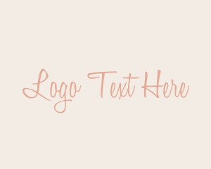 Script - Feminine Calligraphy Brand logo design