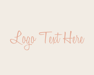 Feminine Calligraphy Brand Logo