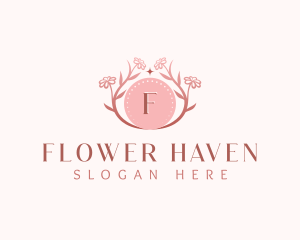 Floral Wellness Flowers logo design