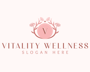 Floral Wellness Flowers logo design