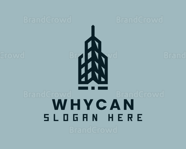 Skyscraper Tower Building Logo