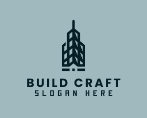 Skyscraper Tower Building logo design