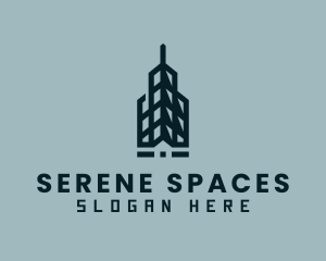 Skyscraper Tower Building logo design