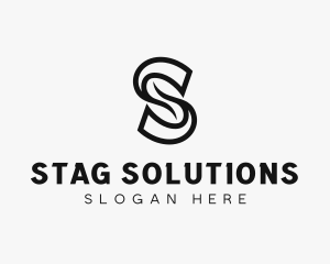 Professional Brand Swoosh Letter S logo design