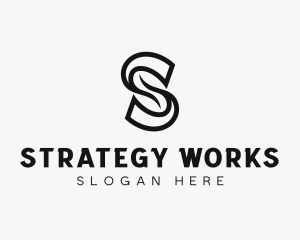 Professional Brand Swoosh Letter S logo design