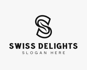 Professional Brand Swoosh Letter S logo design